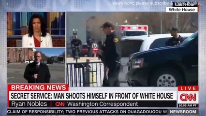 BREAKING NEWS SECRET SERVICE MAN SHOOTS HIMSELF IN FRONT OF WHITE HOUSE. CNN NEWS