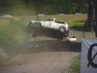 Rally Car Crash! Multiple Rolls! Suzuki Swift Mk1 gti!
