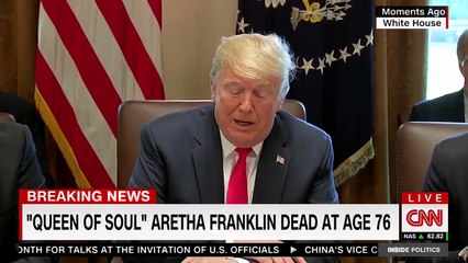 Donald Trump on Aretha Franklin
