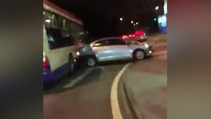RapidKL bus ploughs into vehicles in hit-and-run