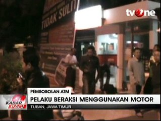 Mesin ATM di Tuban Dibobol Kawanan Pencuri