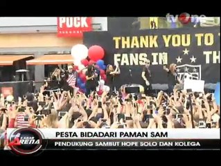 Menang Piala Dunia Sepakbola Wanita, Amerika Gelar Pesta Bidadari