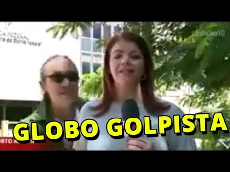 Botando Pilha grita “Globo golpista” ao vivo na Globonews