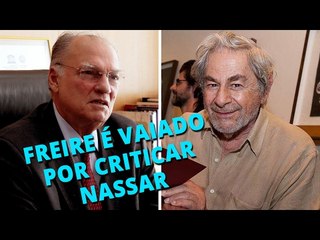 Freire tenta defender o golpe e é vaiado