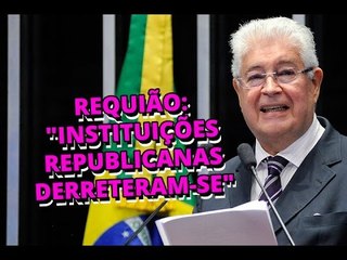 Para Requião, "instituições republicanas derreteram-se" e Brasil vive momento de maior desafio