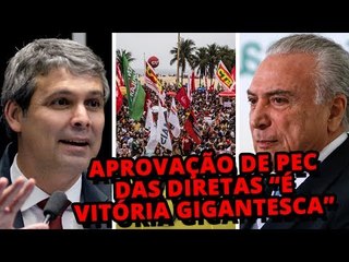 Lindbergh: aprovação de PEC das diretas “é vitória gigantesca”