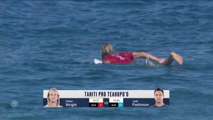 Adrénaline - Surf : Tahiti Pro Teahupo'o, Men's Championship Tour - Round 3 heat 4