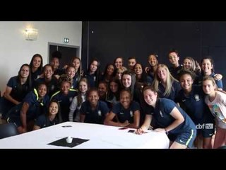 Seleção Feminina Sub-20: brasileiras trocam experiência com jovens jogadoras francesas