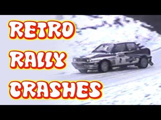 Retro Rally Crashes |  Scary Snow Stops The Lanica... Hard!