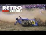 Retro Bike Crashes | Bike Hurtles Towards Camera In HUGE Slide!