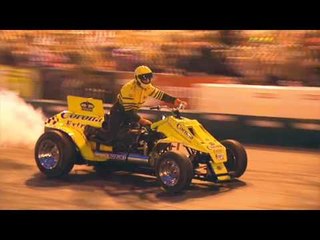 Crazy Pyromaniac Jet Quad at Isle of Man TT On the Prom 2005