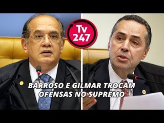 Barraco no STF: Barroso e Gilmar divergem sobre prisões de poderosos e trocam ofensas