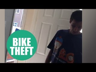 Footage shows dozy crook attempts to sell bike back to family he stole it from