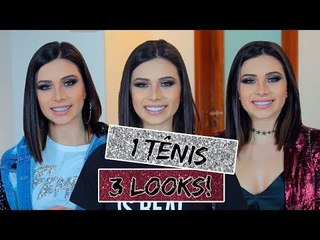 3 LOOKS DIFERENTES USANDO TÊNIS!