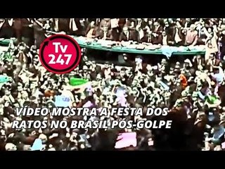 Vídeo mostra a festa dos ratos no Brasil pós-golpe
