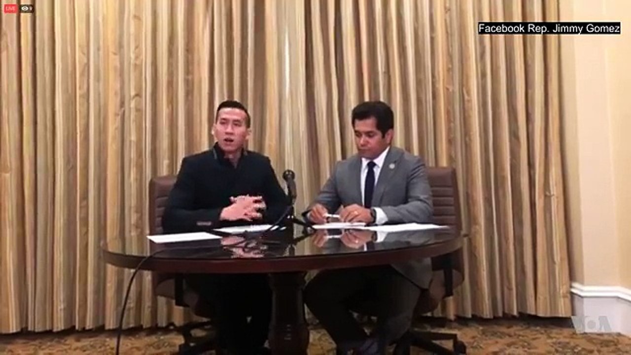 The meeting between US Rep. Jimmy Gomez (Los Angeles) and William Nguyen, a Vietnamese American arrested by the Vietnamese government for more than a month after taking part in protests against Special area  law and the Law on Cyber Security in Saigon.