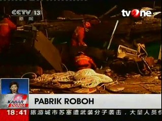Pabrik Sepatu Roboh, 13 Orang Tewas dan Puluhan Terluka