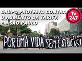 Grupo protesta contra o aumento da tarifa em São Paulo