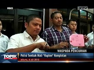 Polisi Tembak Mati Gembong Pembobol Rumah Kosong