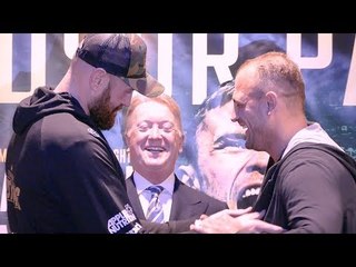 SIZING EACH OTHER UP | Tyson Fury vs Francesco Pianeta FACE OFF