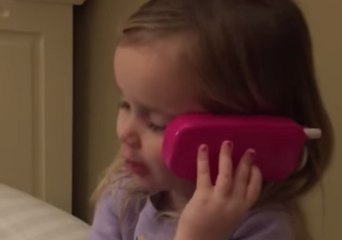 'I'm mad at you okay, why do you do that?' - Little Girl 'Phones' Donald Trump