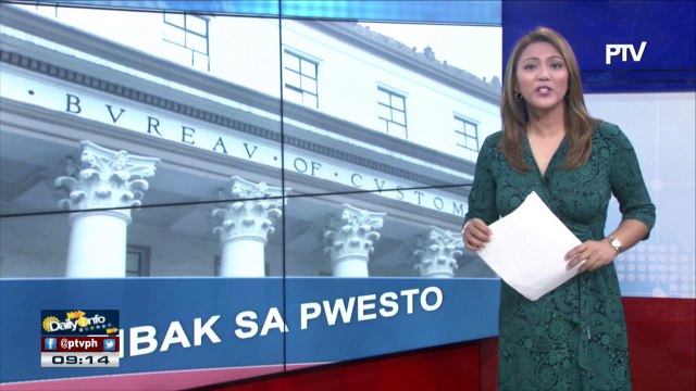 7 empleyado ng BOC na umano'y kasabwat ng smugglers, sinibak