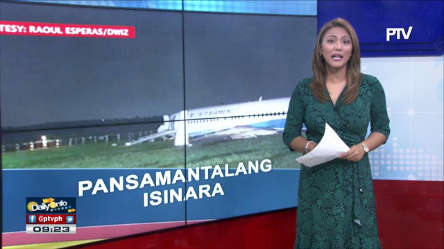 Int'l runway ng NAIA, sarado dahil sa sumadsad na eroplano ng Xiamen Airlines