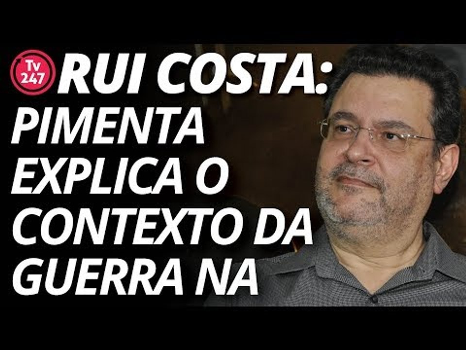 Rui costa Pimenta explica o contexto da Guerra na Síria