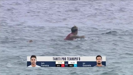 Adrénaline - Surf : Tahiti Pro Teahupo'o, Men's Championship Tour - Round 3 Heat 12 - Full Heat Replay