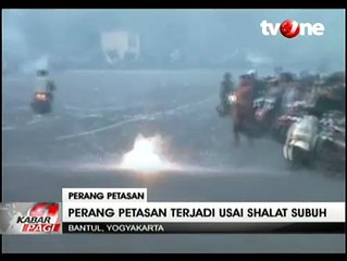 Polisi Bubarkan Aksi Perang Petasan di Bantul