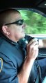 *SOUND ON*Retiring cop moved to tears after hearing unexpected voice on radio call (via Jukin Media)