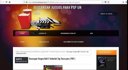 Descargar  Dragon Ball Z Tenkaichi Tag Team para ( PSP )