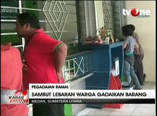Jelang Lebaran, Pegadaian Ramai Dikunjungi Masyarakat