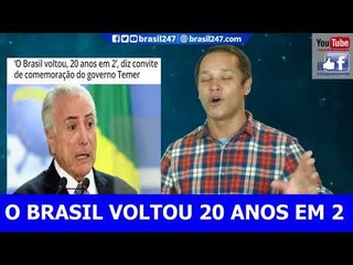 Stoppa: o Brasil voltou vinte anos em dois