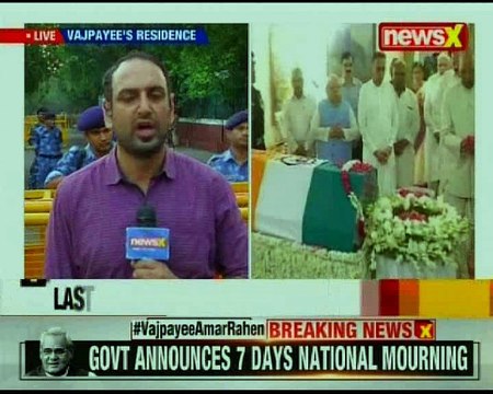 Country mourns the sad demise of Atal Bihari Vajpayee, funeral to begin at 4PM