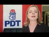 Gleisi aponta sucesso da frente de esquerda, com o PDT