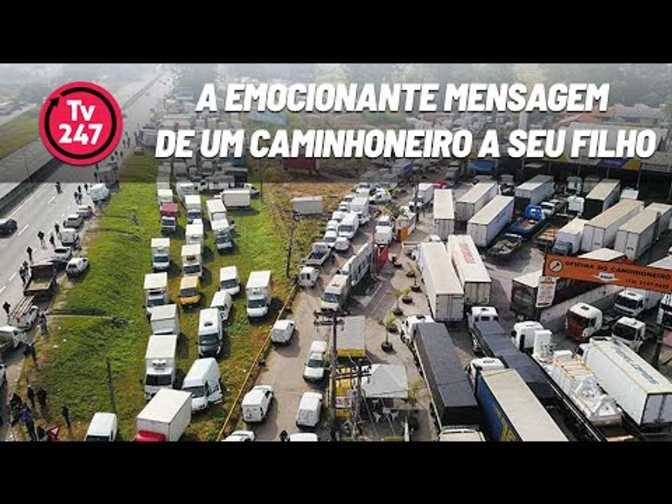 A emocionante mensagem de um caminhoneiro a seu filho