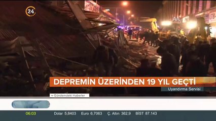 Deprem kurbanları anılıyor