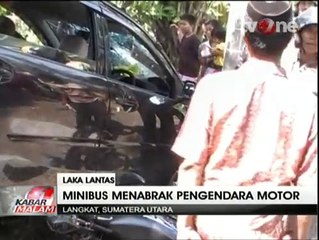 Sebuah Minibus Tabrak Pengendara Motor Hingga Tewas