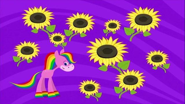 Учим цвета, мультики для малышей, ЛОШАДКА РАДУГА, развивающий мультфильм, цвета для малышей