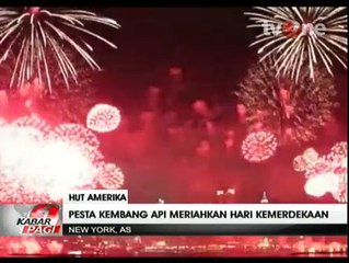 Pesta Kembang Api Meriahkan HUT Kemerdekaan AS ke-239