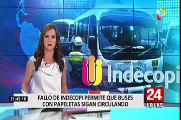 Indecopi falló a favor para que buses con papeletas impagas sigan circulando