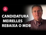Renan pede votos contra Henrique Meirelles