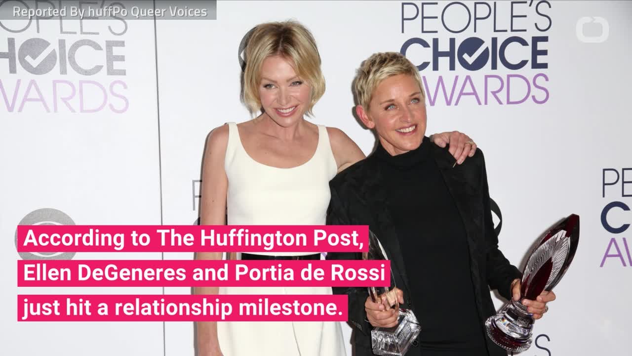 Ellen DeGeneres And Portia De Rossi Celebrate Marriage Milestone