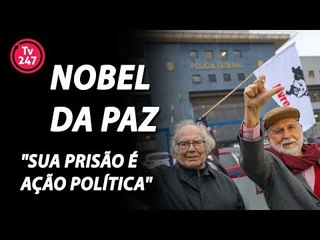 Nobel da Paz visita Lula: "sua prisão é ação política"