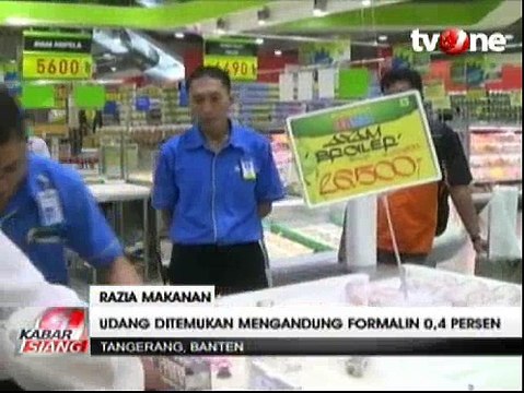 Ditemukan Udang Mengandung Formalin di Karawaci