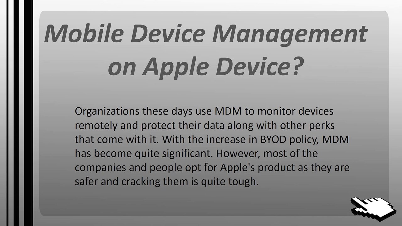 How MDM Works on An Apple Device?