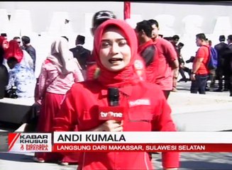 Keren, Upacara HUT RI di Pantai Losari Gunakan Flyboard