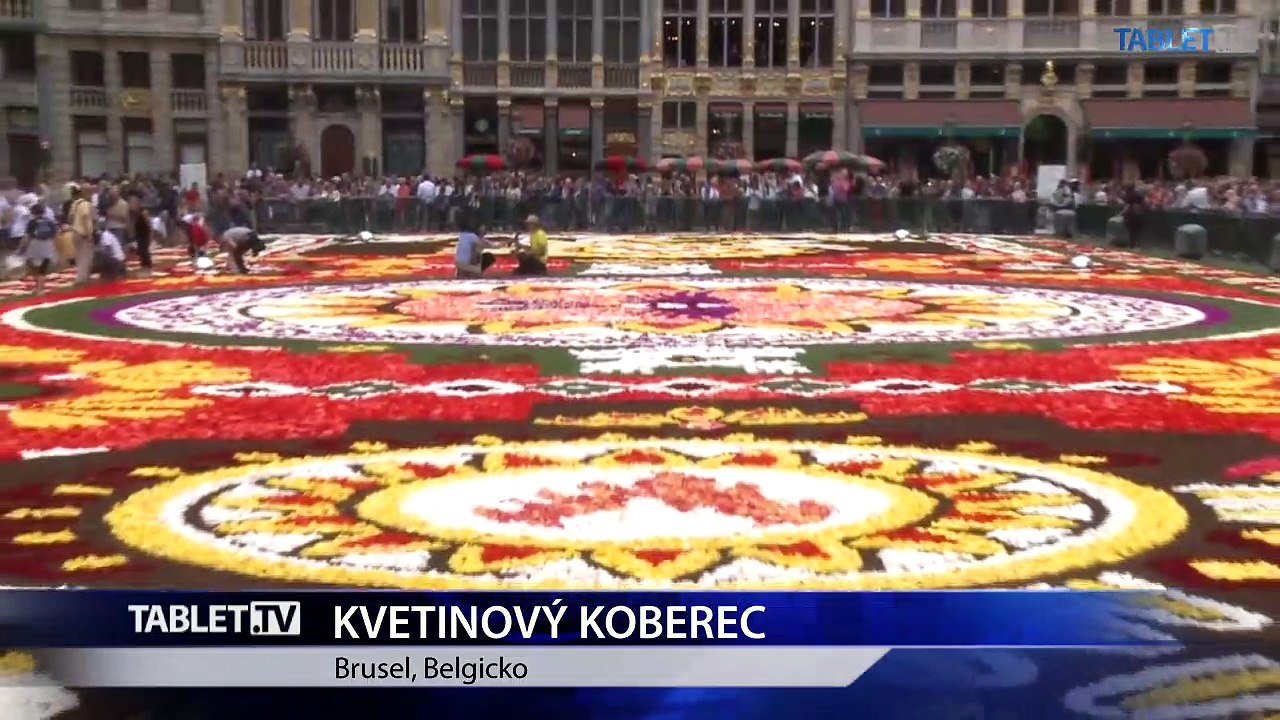 Bruselský kvetinový koberec je tento rok na mexické motívy