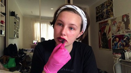 ruby gloom inspired make up (beauty clown)